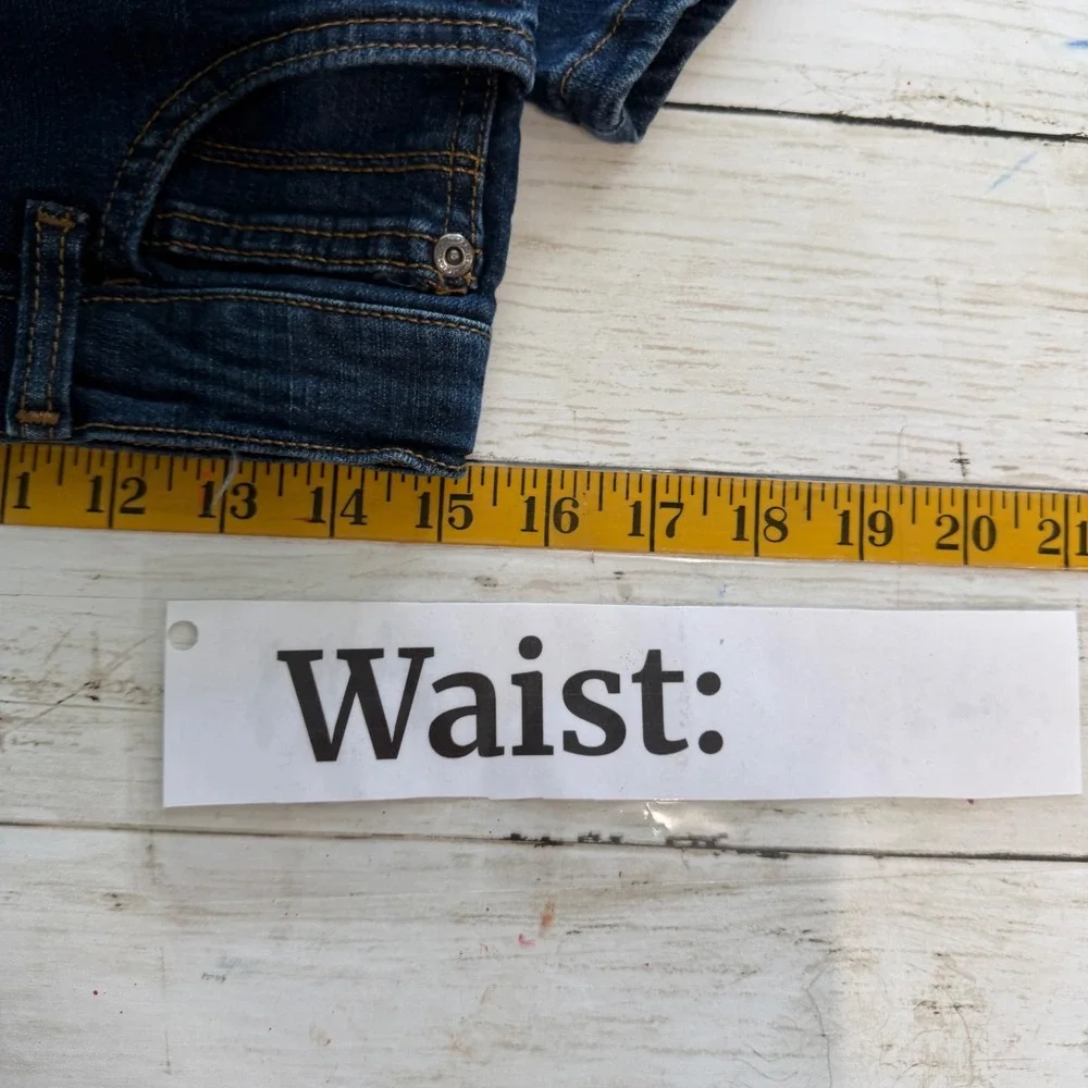 Wrangler‎ Jeans Boys 14 Husky Dark Wash Bootcut Adjustable Waist Denim Western